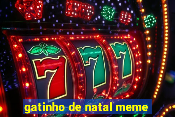 gatinho de natal meme